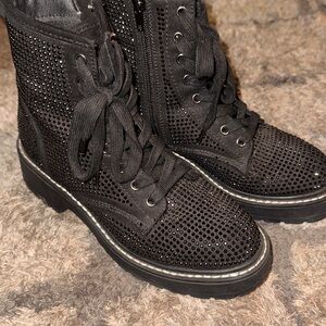 Black Studded Women's Boots